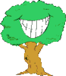 albero sorridente